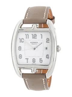 Hermès Cape Cod Tonneau CT1.710 Stainless steel White