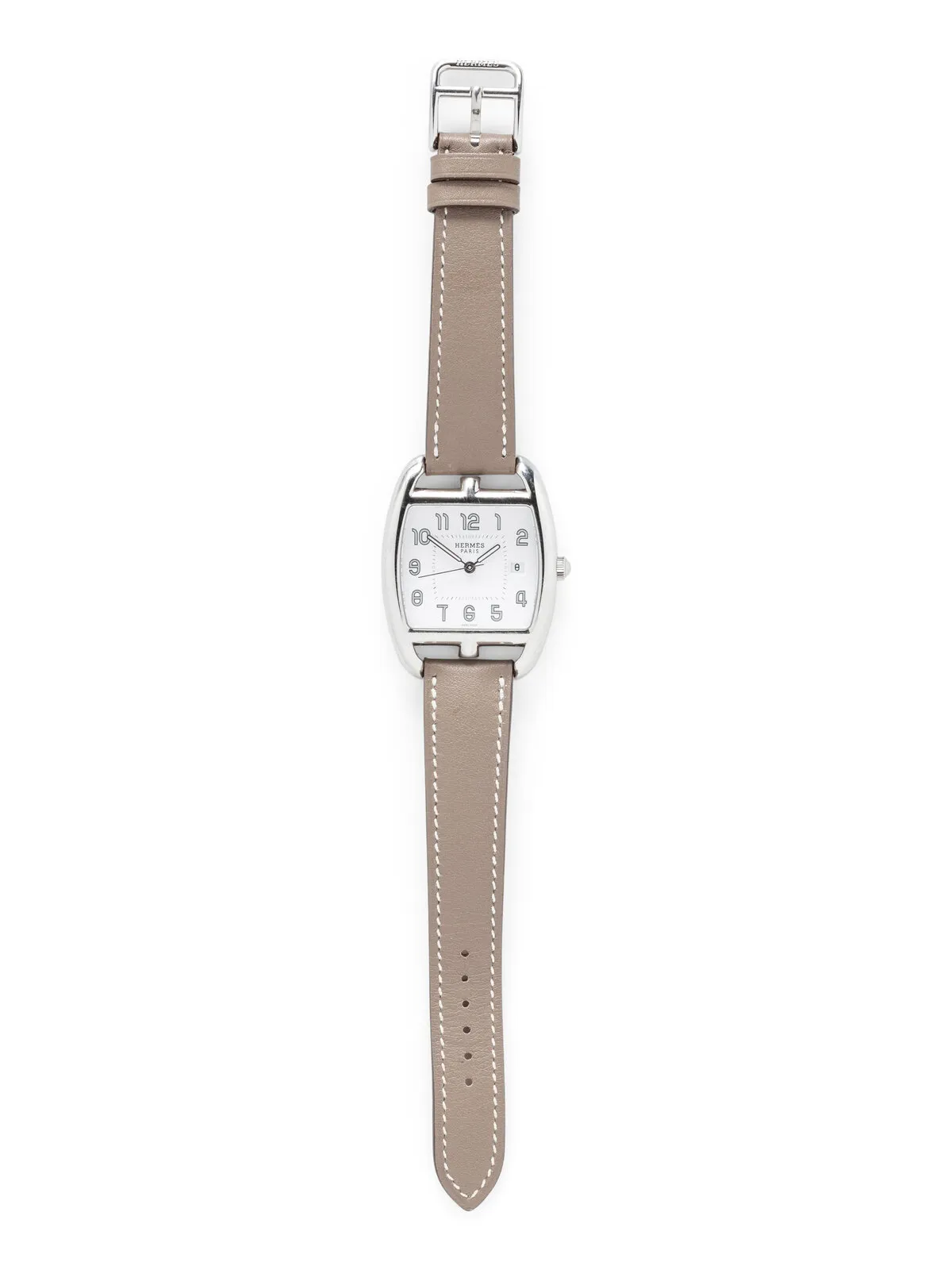 Hermès Cape Cod Tonneau CT1.710 30mm Stainless steel White 2