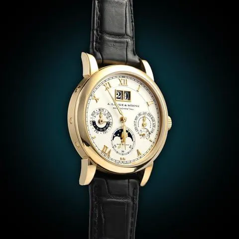 A. Lange & Söhne Langematik Perpetual 310.021 38.5mm Yellow gold Champagne 4