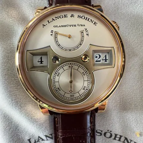 A. Lange & Söhne Zeitwerk 140.032 42mm Rose gold Silver