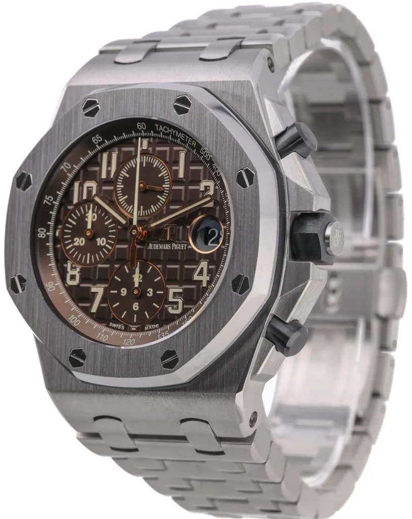 Audemars Piguet Royal Oak Offshore 26470ST.OO.A820CR.01 42mm Stainless steel Brown 2