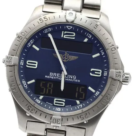 Breitling Aerospace E65062 41mm Titanium Blue