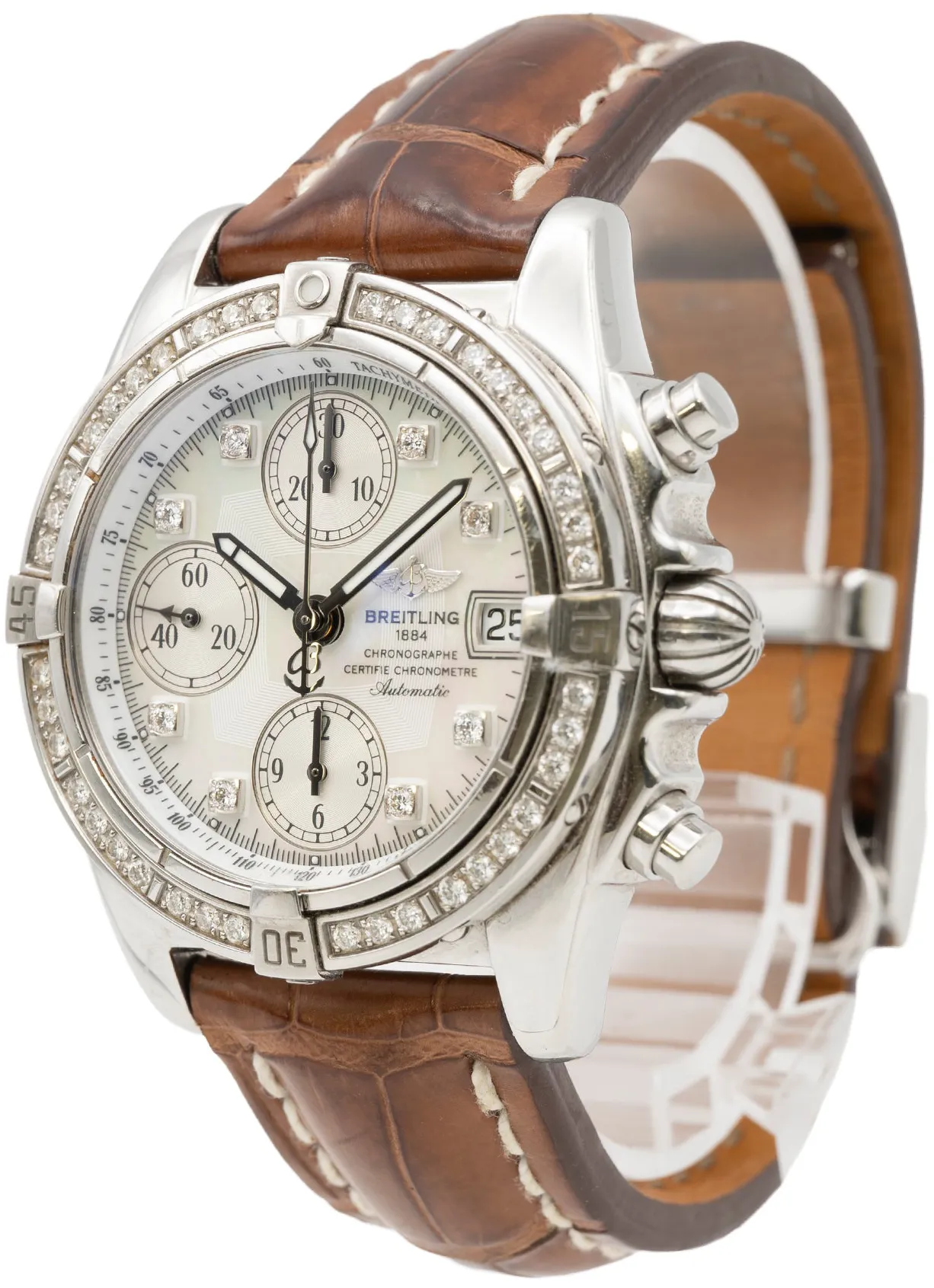 Breitling Chrono Cockpit A1335853/A578 39mm Stainless steel Diamond and Mother-of-pearl 1