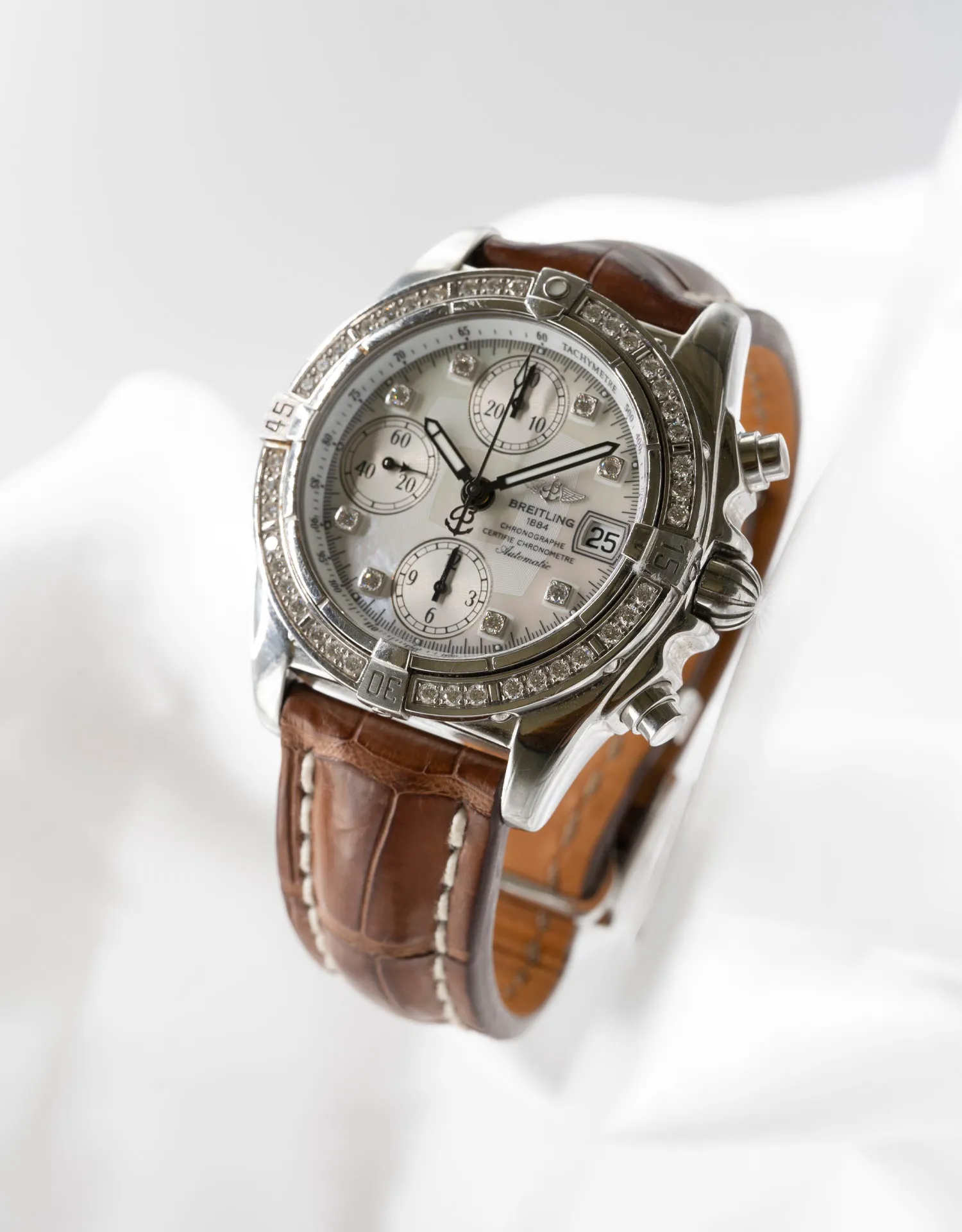 Breitling Chrono Cockpit A1335853/A578 39mm Stainless steel Diamond and Mother-of-pearl 4