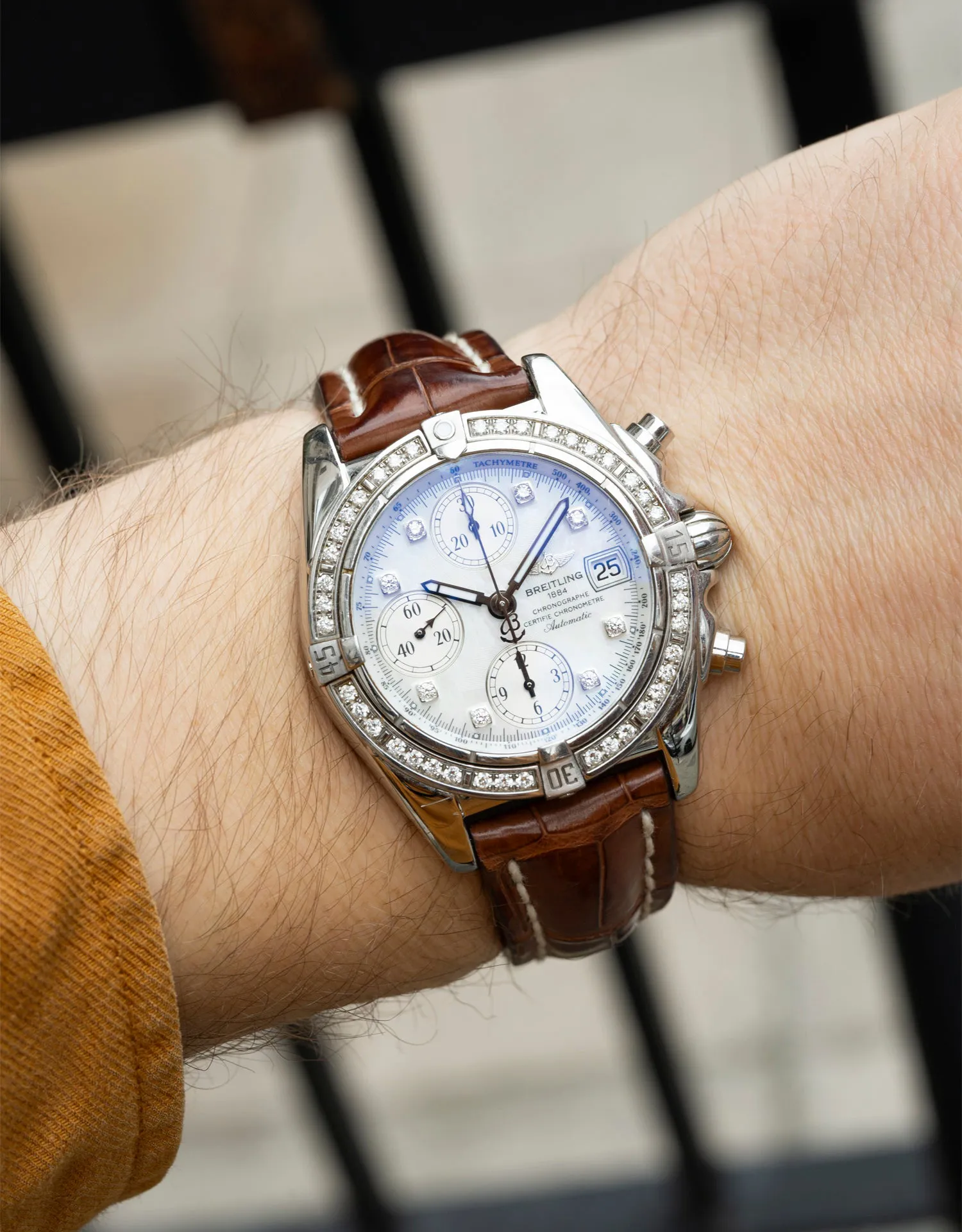 Breitling Chrono Cockpit A1335853/A578 39mm Stainless steel Diamond and Mother-of-pearl 5