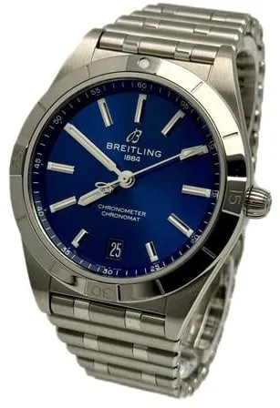 Breitling Chronomat A10380101C1A1 36mm Stainless steel Blue