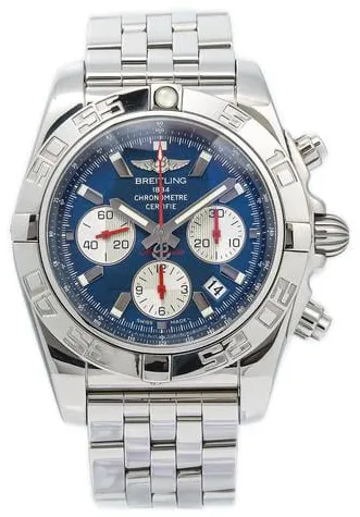 Breitling Chronomat AB0110 44mm Stainless steel Blue