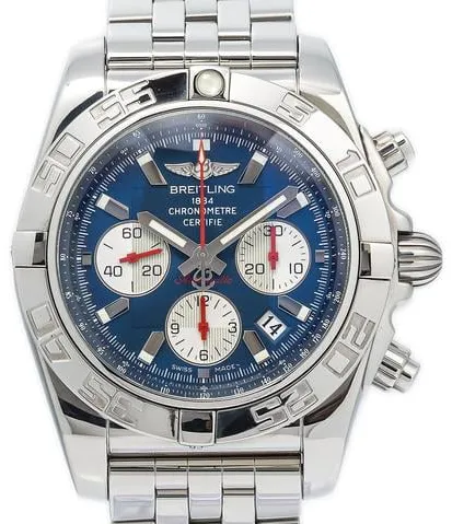 Breitling Chronomat AB0110 44mm Stainless steel Blue 1