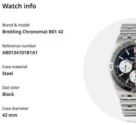Breitling Chronomat AB0134101B1A1 42mm Stainless steel Black 2