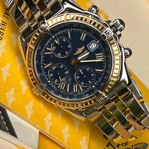 Breitling Navitimer D13055 43mm Yellow gold and Stainless steel Blue