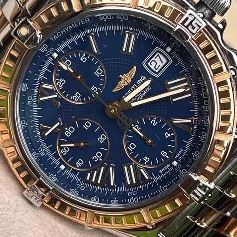 Breitling Navitimer D13055 43mm Yellow gold and Stainless steel Blue 5