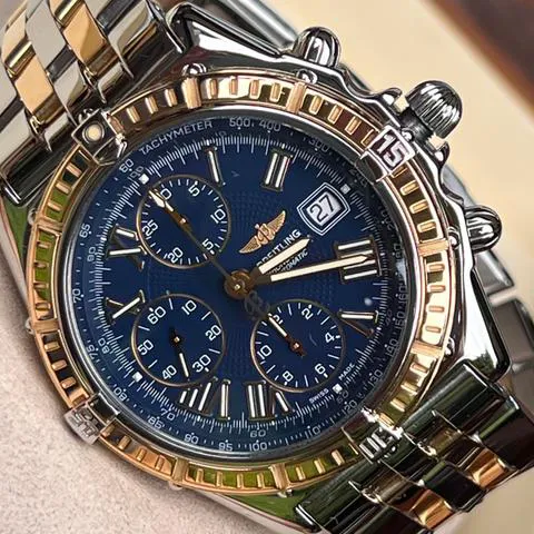 Breitling Navitimer D13055 43mm Yellow gold and Stainless steel Blue 7