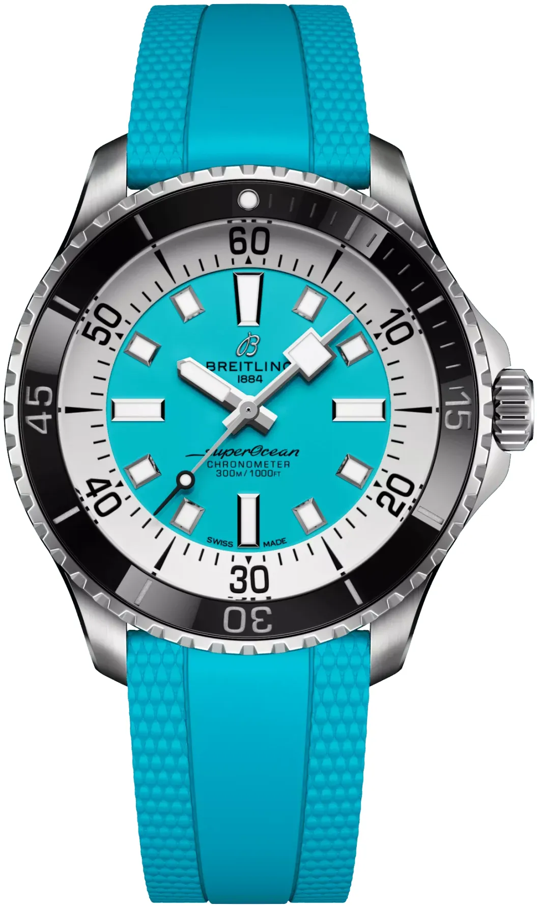 Breitling Superocean A17376211L2S2 44mm Stainless steel Turquoise