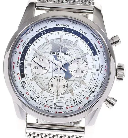 Breitling Transocean AB0510 46mm Stainless steel Silver