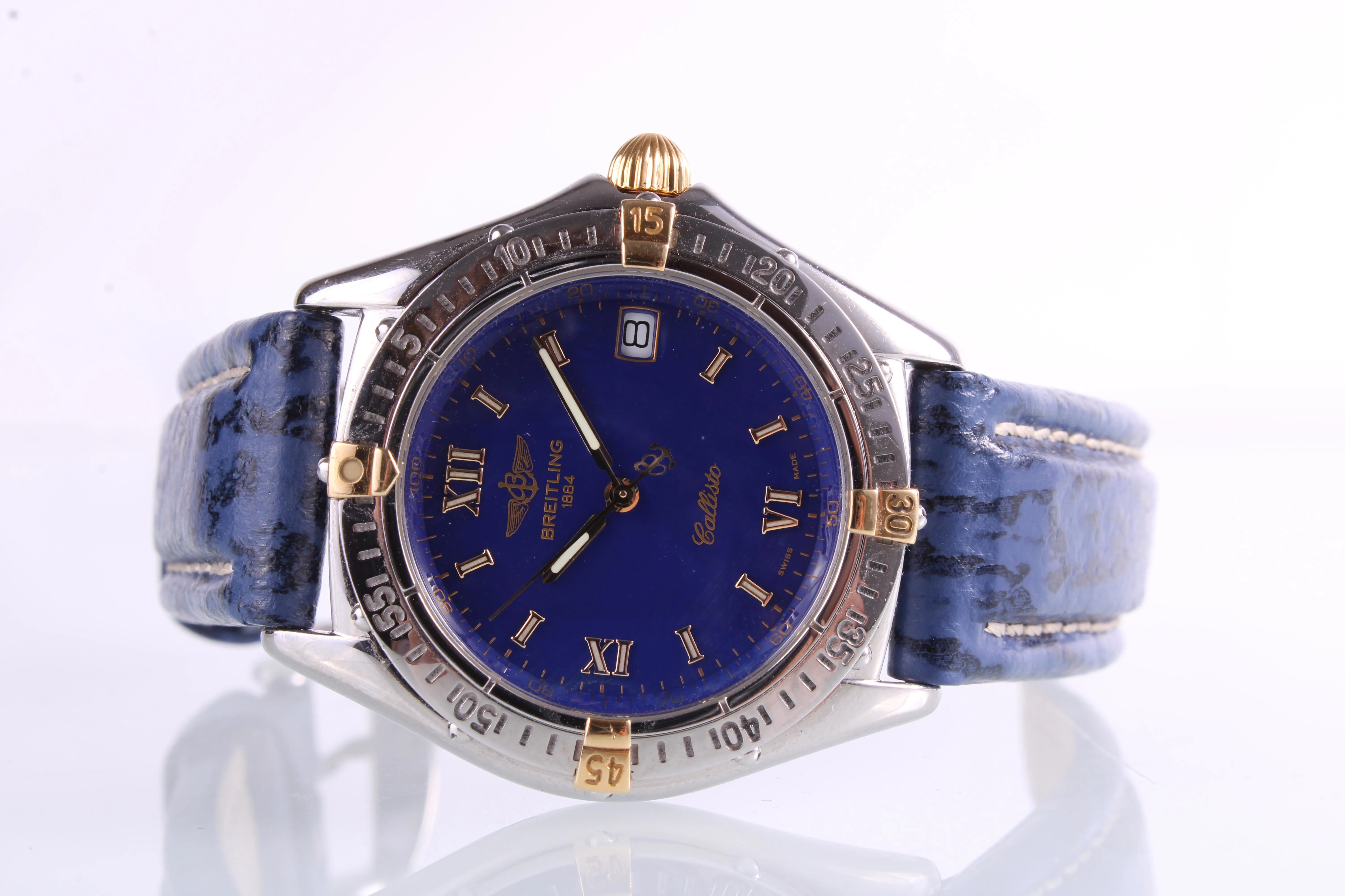 Breitling Windrider B64046 35mm Yellow gold and Stainless steel Blue