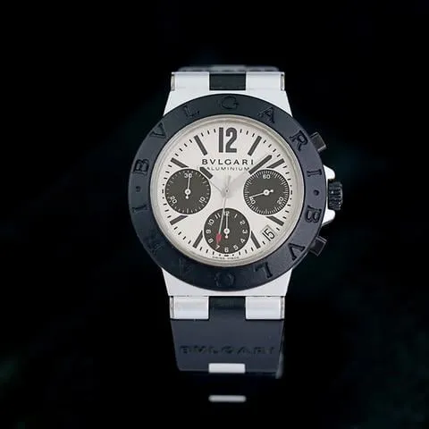 Bulgari Diagono AC 38 TA 38mm Aluminium White