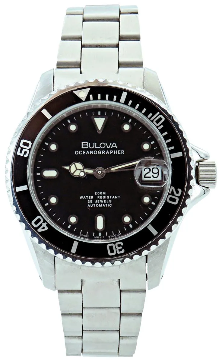Bulova Oceanographer 37mm Stainless steel Black