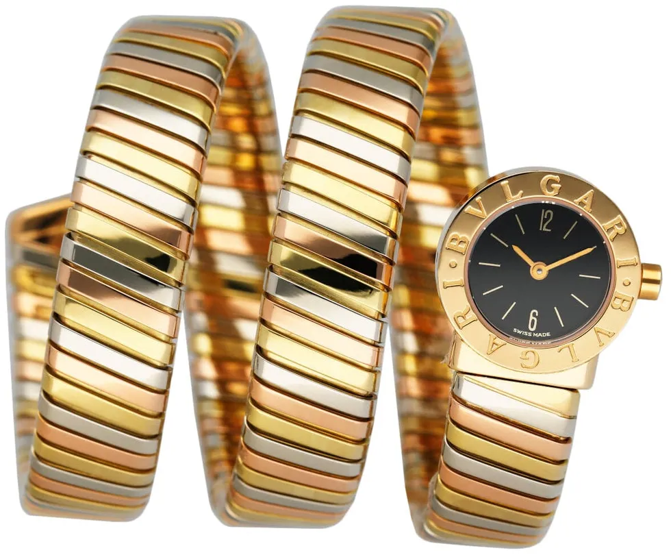 BVLGARI 19mm Yellow gold Black