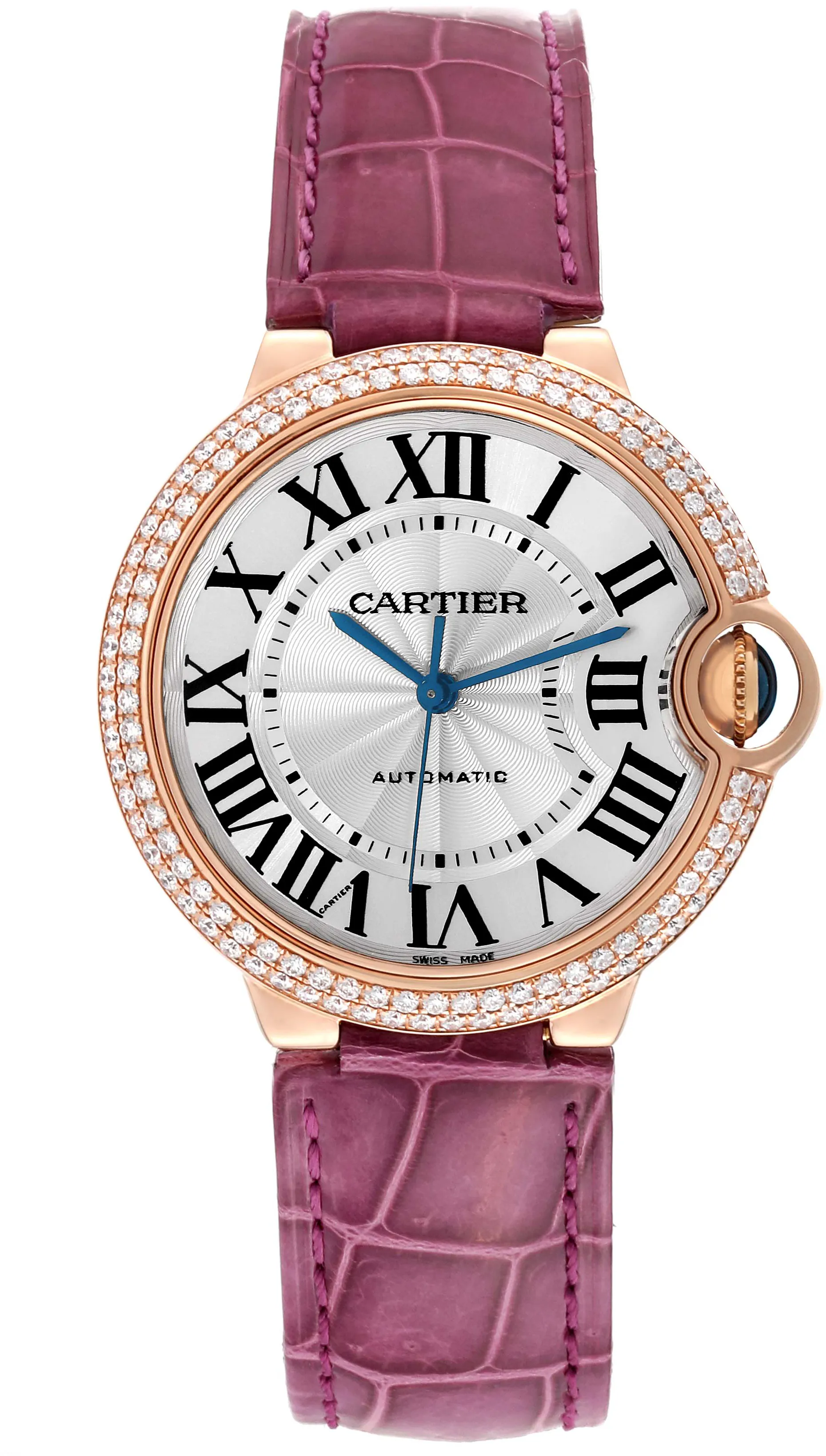 Cartier Ballon Bleu WE900551 36.5mm Rose gold White