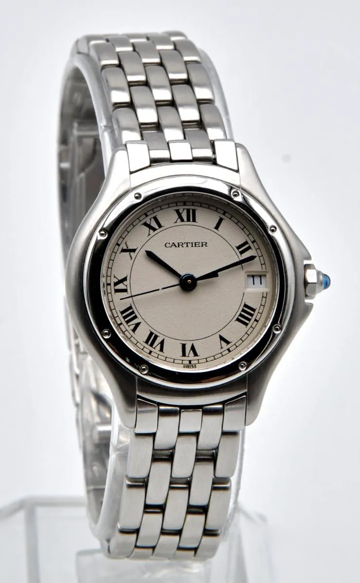 Cartier Cougar 987906 26mm Stainless steel White