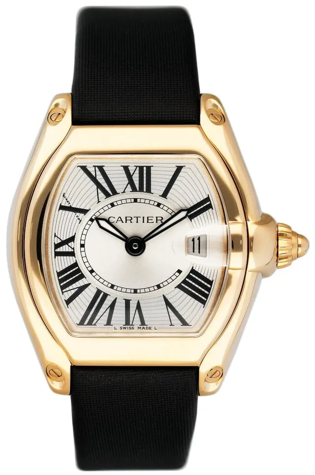 Cartier Roadster W62018Y5 31mm Yellow gold Silver