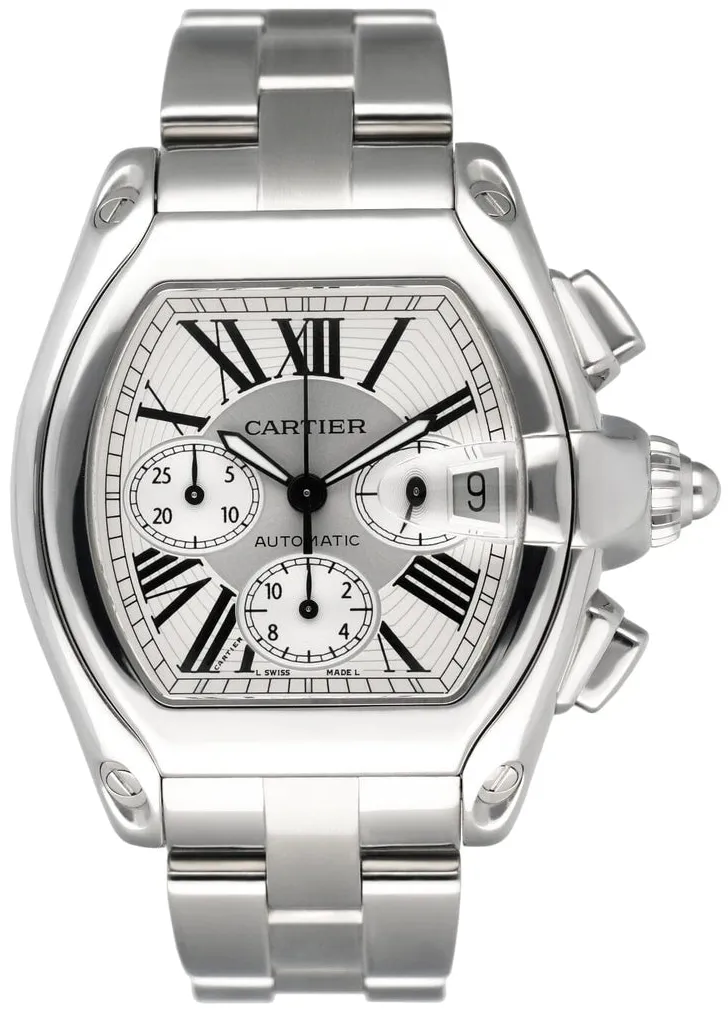Cartier Roadster W62019X6 42mm Stainless steel Silver