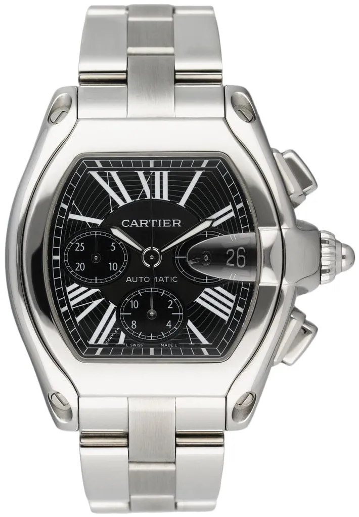 Cartier Roadster W62020X6 42mm Stainless steel Black