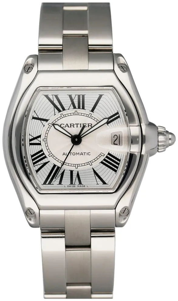 Cartier Roadster W62025V3 38mm Stainless steel Silver