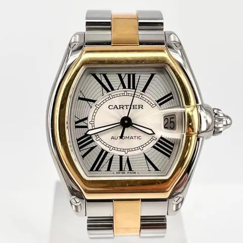 Cartier Roadster nullmm Yellow gold and stainless steel Silver