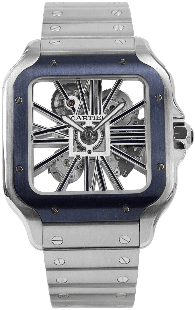 Cartier Santos de Cartier WHSA0026 40mm Stainless steel Skeletonized