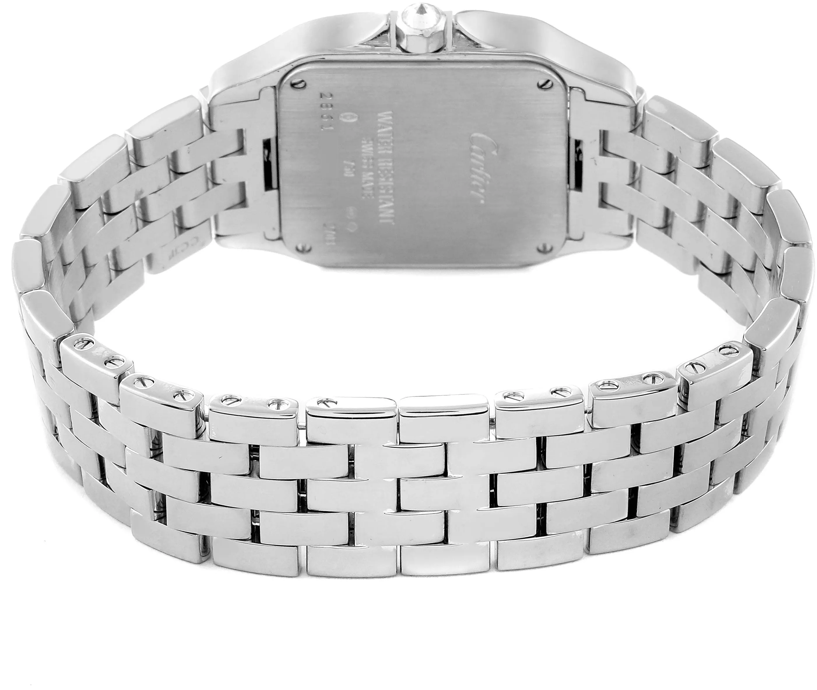 Cartier Santos Demoiselle WF9004Y8 26mm White gold Silver 4