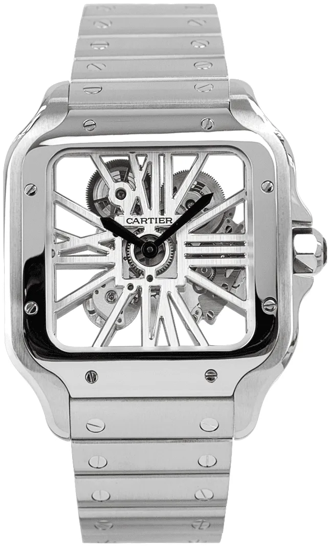Cartier Santos WHSA0015 40mm Stainless steel Skeletonized