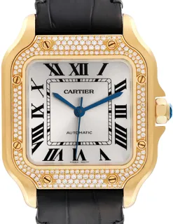 Cartier Santos WJSA0008 Yellow gold Silver