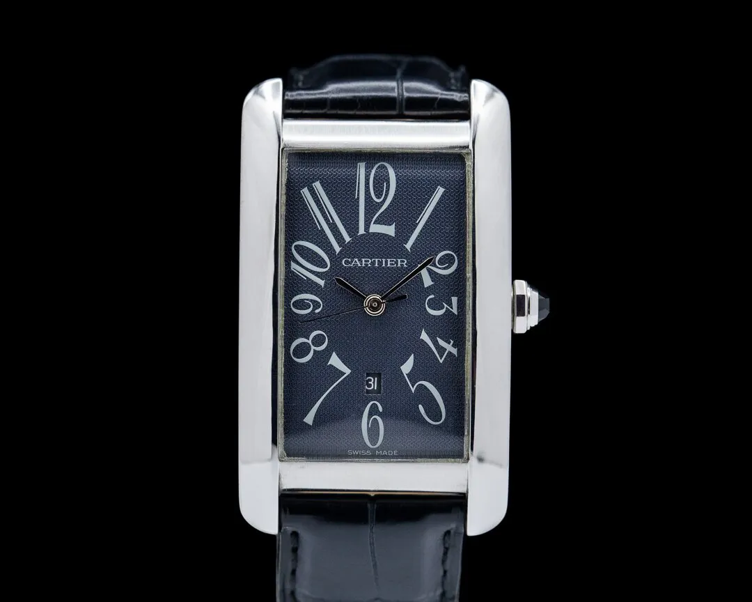 Cartier Tank Américaine 1741 26.5mm White gold Gray