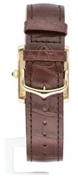 Cartier Tank Française 1840 28mm Yellow gold Silver 5