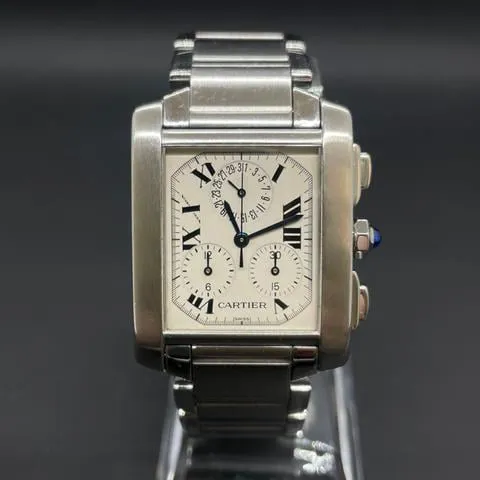 Cartier Tank Française 2303 28mm Stainless steel Champagne