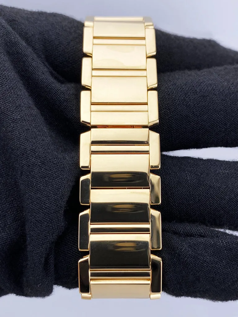 Cartier Tank Française W50003N2 25mm Yellow gold and diamond-set White 6