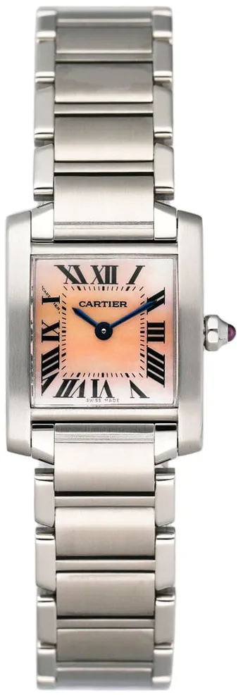Cartier Tank Française W51028Q3 20mm Stainless steel Mother-of-pearl