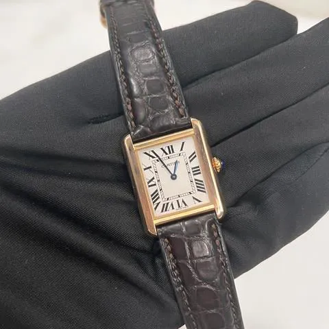 Cartier Tank Solo 3168 24mm Rose gold White 1