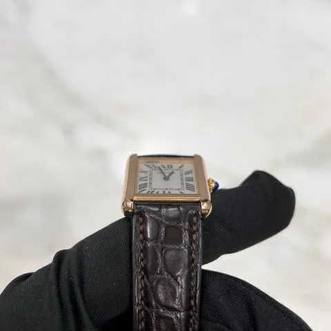 Cartier Tank Solo 3168 24mm Rose gold White 5