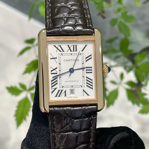 Cartier Tank Solo W5200026 31mm Rose gold Silver