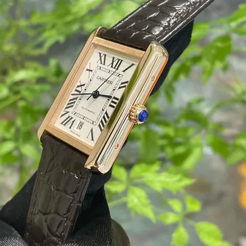 Cartier Tank Solo W5200026 31mm Rose gold Silver 1