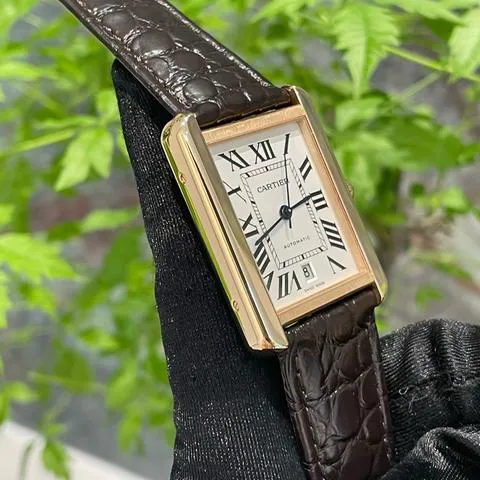 Cartier Tank Solo W5200026 31mm Rose gold Silver 2