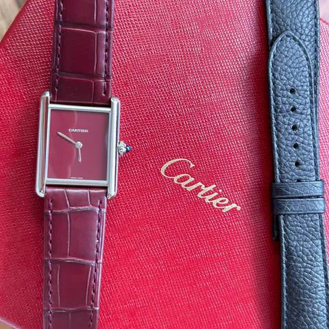 Cartier Tank WSTA0054 33.5mm Stainless steel Red 6