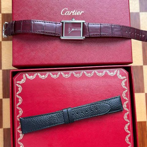 Cartier Tank WSTA0054 33.5mm Stainless steel Red 13