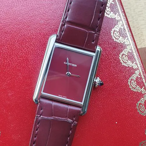 Cartier Tank WSTA0054 33.5mm Stainless steel Red 15