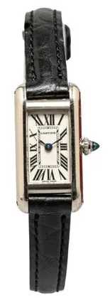 Cartier Tank 14.5mm White gold White 2