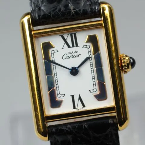 Cartier Tank 20mm Yellow gold Black