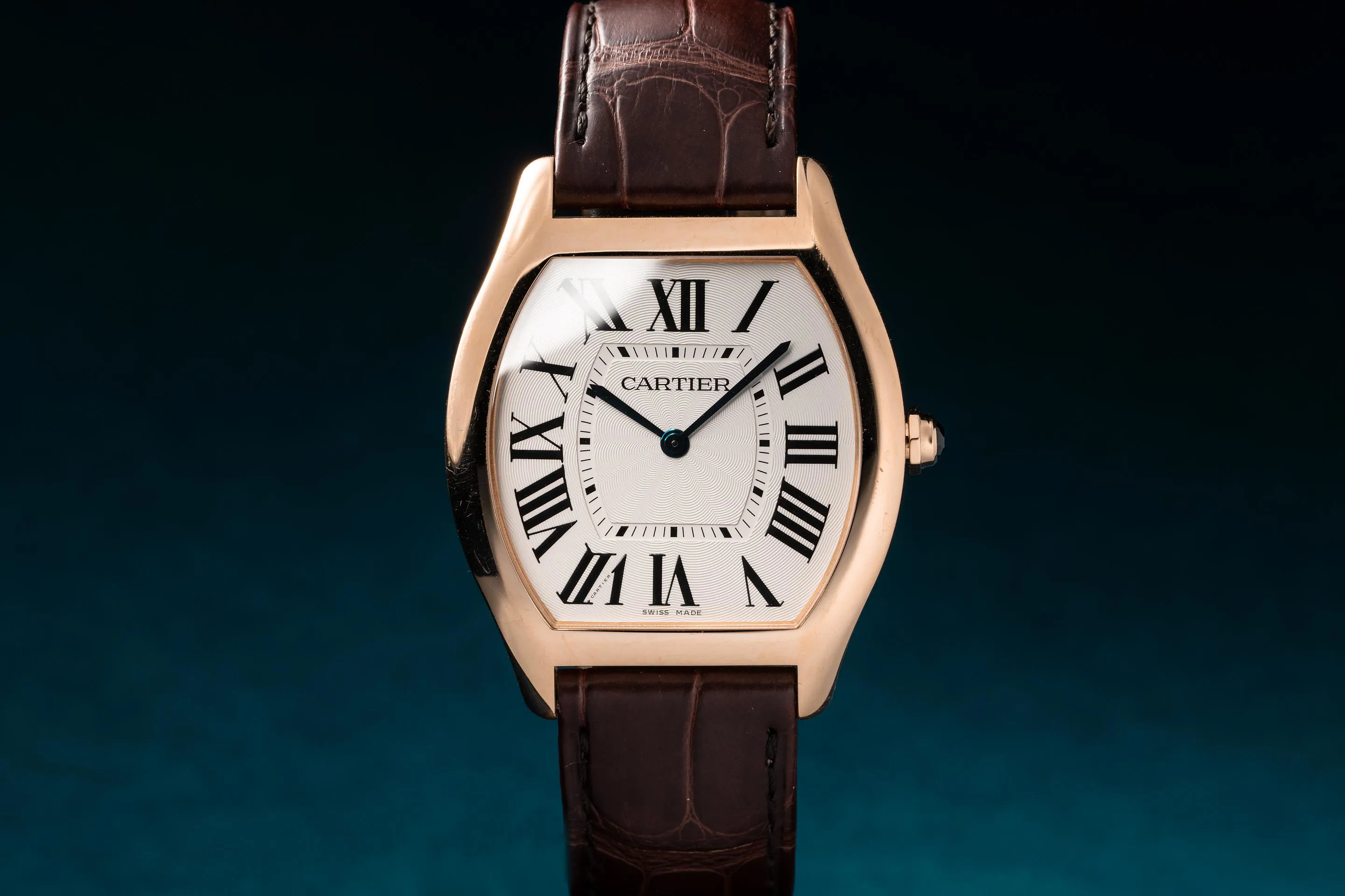 Cartier Tortue 3797 36mm Rose gold and 18k rose gold Silver