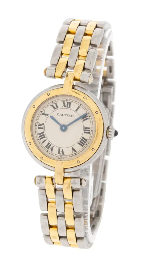 Cartier Vendôme 24mm Yellow gold and stainless steel Cream